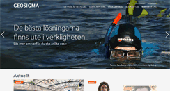 Desktop Screenshot of geosigma.se