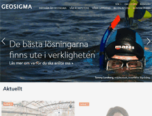 Tablet Screenshot of geosigma.se